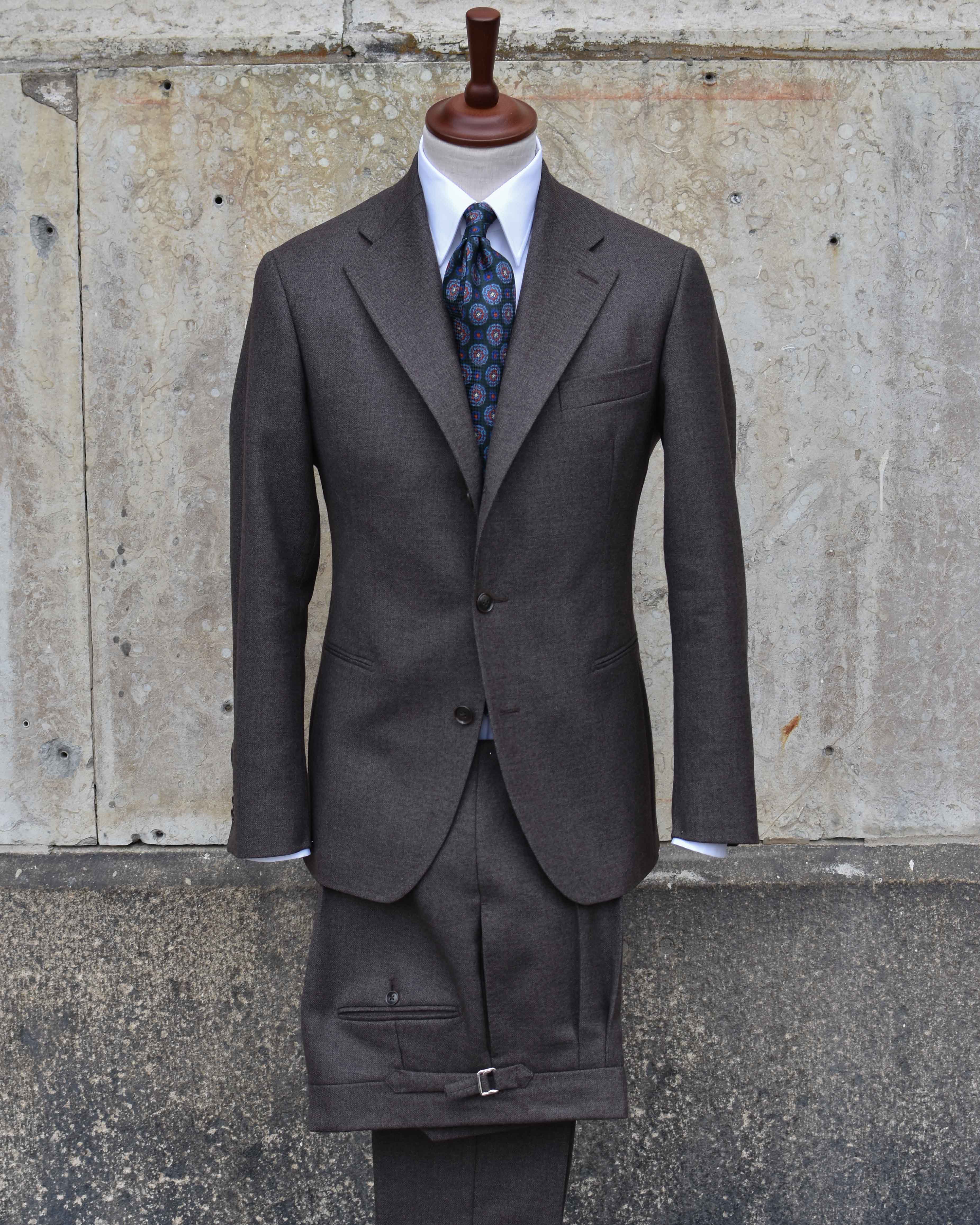 Vintage-Hvidberg-brown-suit-brun-kostym